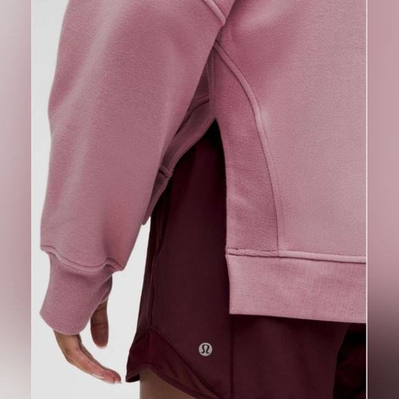 NWT Lululemon Scuba Oversized Side-Slit HoodieRose Blush M/L - Picture 5 of 7